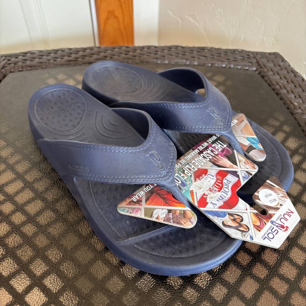 Nuusol Cascade Unisex Flip Flop Slip On Thong Sandals Size M10/W11